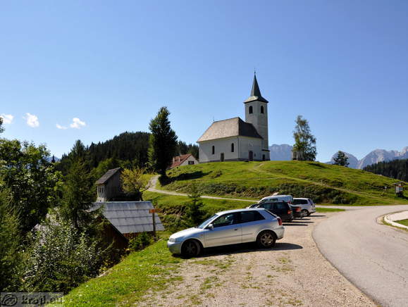 Parking area at Tourist farm Strevc