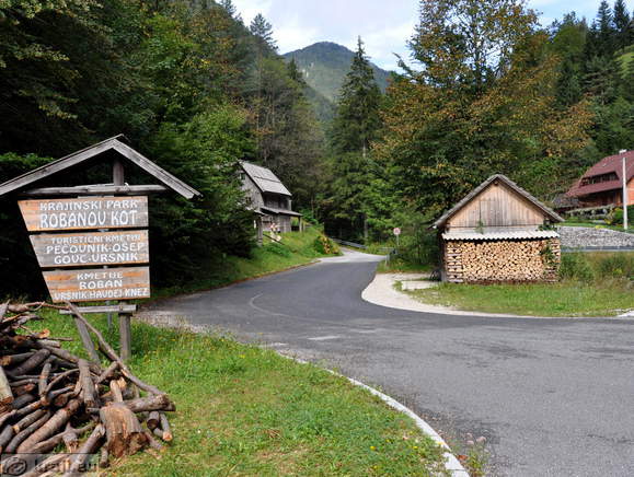 Cesta za Krajinski park Robanov kot