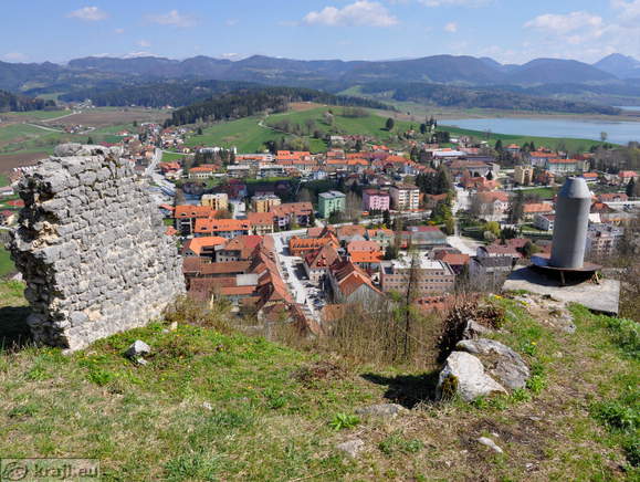 Remains of the castle and Sostanj