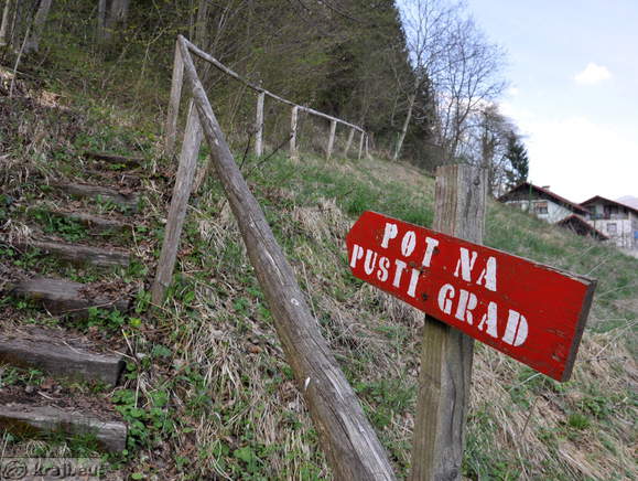 The way to the Sostanj Castle