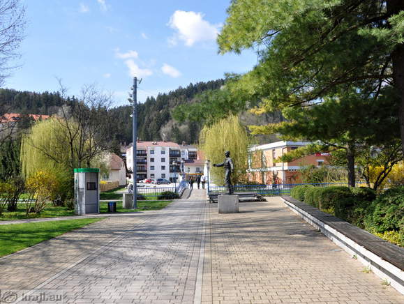 Kajuh's Park with the statue of Karel Destovnik Kajuh
