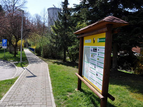 Information board at Kajuh's Park