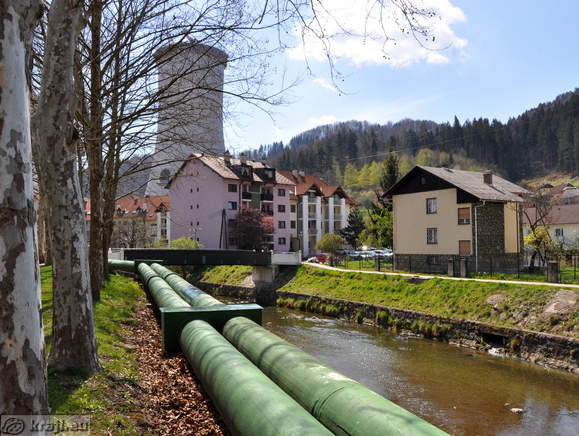 View back on the bridge