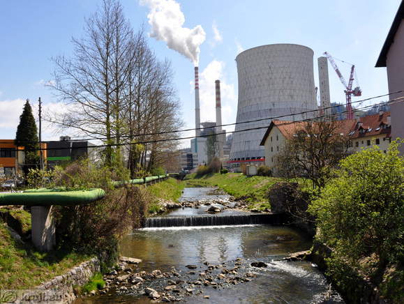 Paka River and the Sostanj Thermal power plant