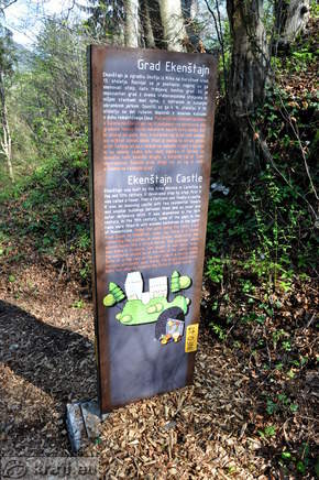 Informativna tabla - Grad Ekenštajn