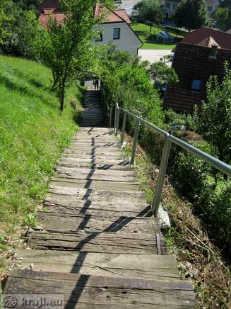 Pogled nazaj na stopnice