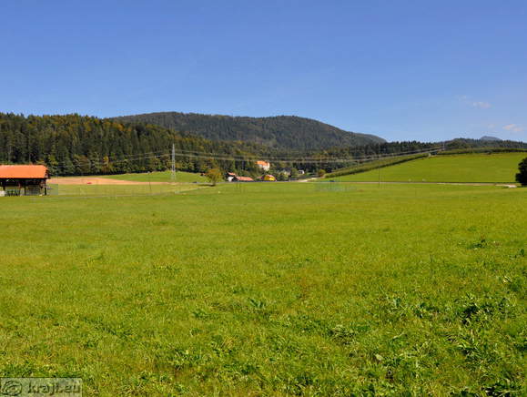 V ozadju Grad Turn v Hrastovcu pri Velenju