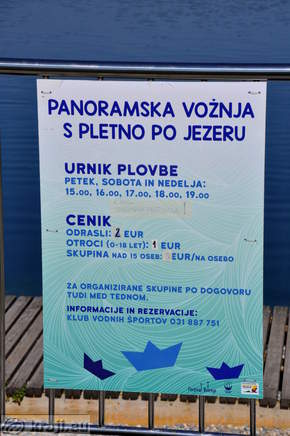 Panoramska vožnja s pletno po Velenjskem jezeru