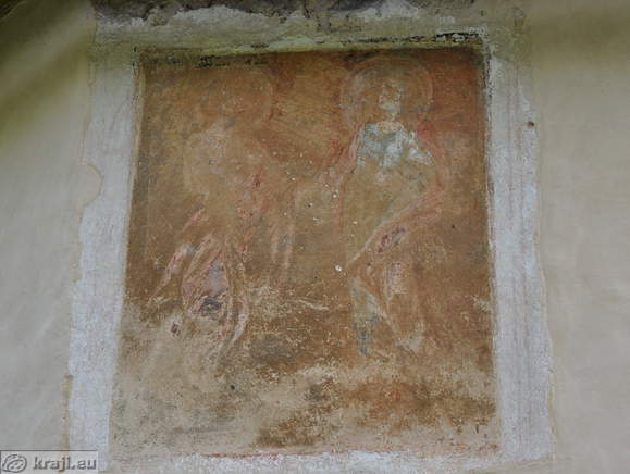 Freska na zunanji strani rotunde