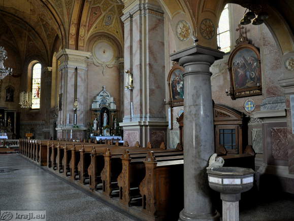 Right side of the church