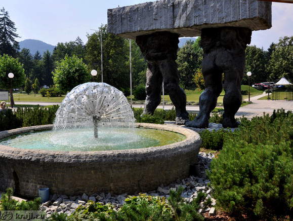 Fountain and sculpture
