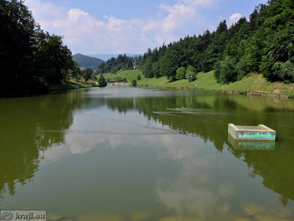 View of the lake from the bridge