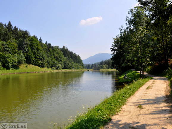 Zrece Lake in the valley of Koprivica creek
