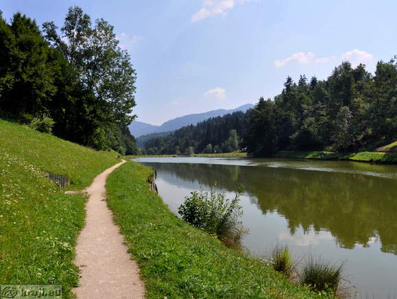 Trail on the east side of the lake