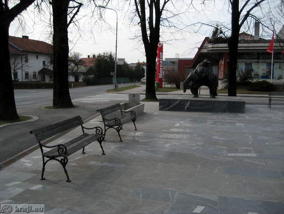 Main square in Cerknica