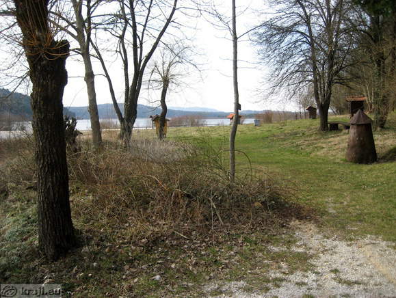 Beekeeping educational trail on Goricica island near Lake Cerknica