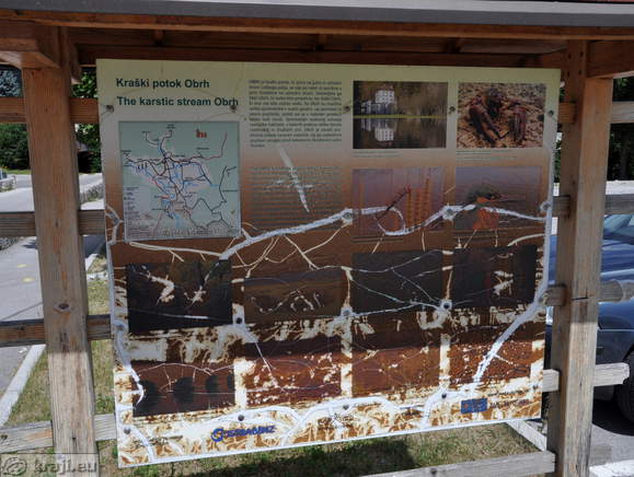 Information board - The karstic stream Obrh