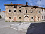 Senozece - Lower square - Stone troughs - Jančarjeva hiša in kamnita korita