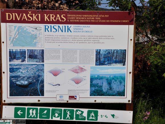 Informativna tabla - Udornica Risnik