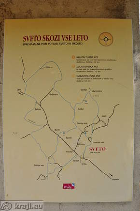 Sprehajalne poti po vasi Sveto in okolici