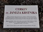 Cerkev sv. Janeza Krstnika - Informativna tabla - Cerkev sv. Janeza Krstnika 