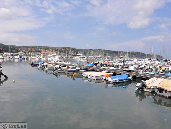 Marina Izola in the background