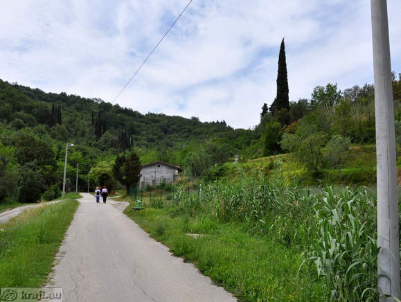 Ascent to the tunnel above Portoroz from Strunjan direction