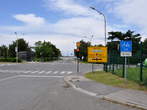 Koper-Izola - Crossing in Isola, for direction of Koper go across the road 