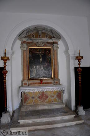 Interior of the Church of the Holy Trinity in Koper