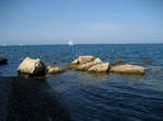 Strunjan Nature Reserve - Bay of St. Cross (Moon Bay) - at the bottom 