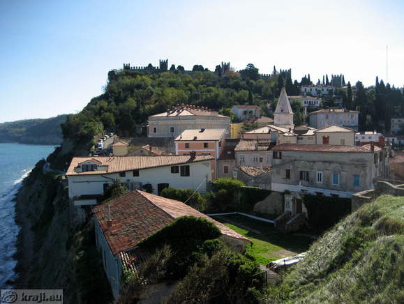 Mestno obzidje s smeri cerkve sv. Jurija