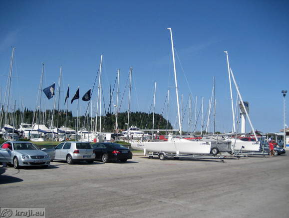 Small parking place in Marina Portoroz