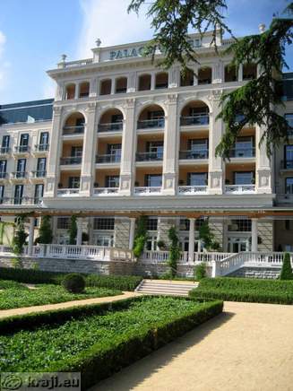 Small park in front of hotel