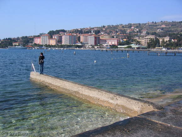 View of hotels in Portoroz