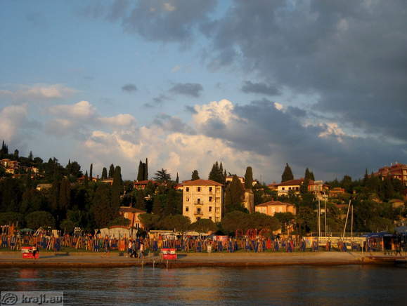 Central part of Portoroz beach