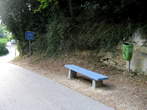 Porec (Parenzana) - Bench near tunnel and table for cycle track 