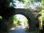 Sencna pot - Bridge - Overpass at the Portoroz railway stop 