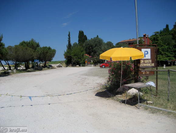 Parking area of the Inn Ribic