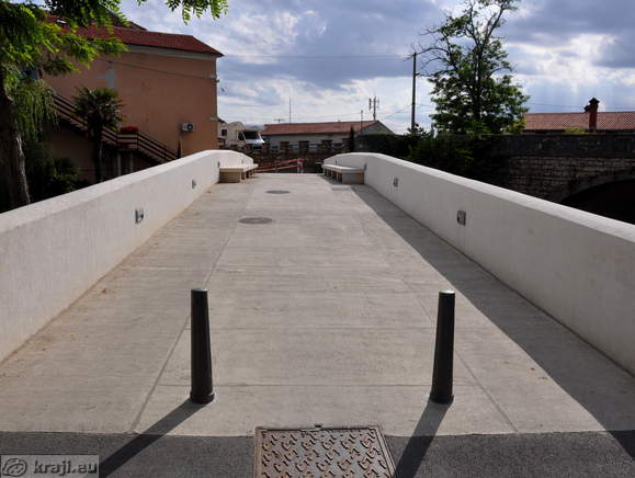 Most za pešče v Sečovljah