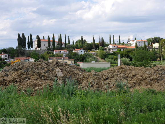 Pogled proti cerkvi sv. Martina