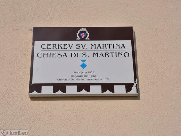 Informativna tabla - Cerkev sv. Martina