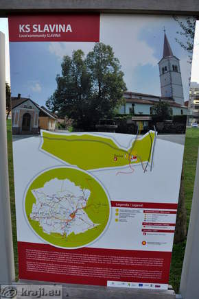 Informativna tabla - KS Slavina