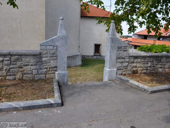 Passage inside the church walls