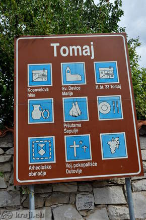 Znamenitosti Tomaja