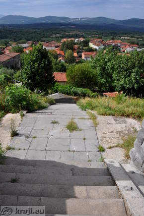 View of Tomaj from the stairs near church