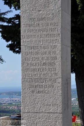 Marezige - Denkmal für den Nationalen Befreiungskrieg und die Vorkriegsopfer des Faschismus