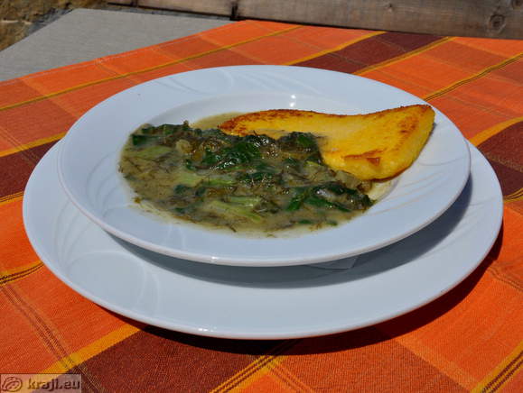 Polenta with fennel