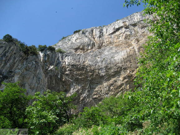 Velika Stena above Grad Cave near Osp