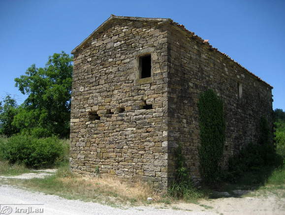 Stony house in the River Dragonja Valley