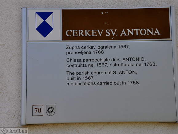 Parish church of St. Anton, built in 1567